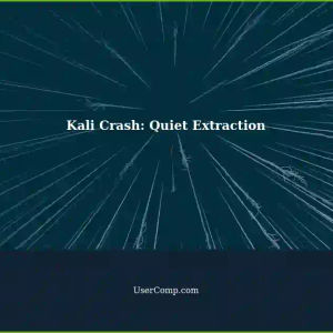 Kali Crash: Extracting Large Files with Quiet Mode in Kali Linux