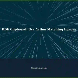 Use Action Matching Images with KDE Clipboard