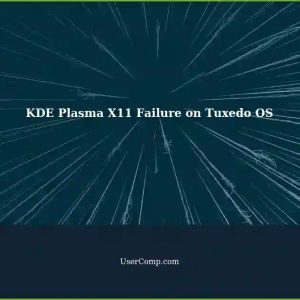 KDE Plasma X11 on Tuxedo OS 22.04: Why Won't It Load?