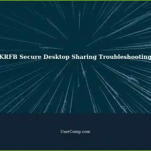 Unable to Establish Secure Desktop Sharing with KRFB Remotely