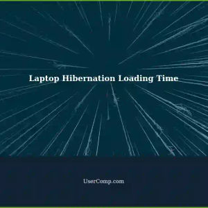 Laptop Hibernating: Wait 5-10 Minutes for Loading