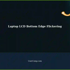 Laptop LCD: Horizontal 1-pixel Strip at Bottom Edge Flickers, Exact Colors Showing