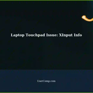 Laptop Touchpad Not Functional: XInput Information