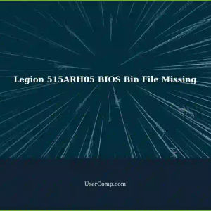 Troubleshooting Legion 515ARH05 BIOS Issue: Missing Bin File