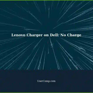 Lenovo Charger Connected to Dell Laptop: Not Charging