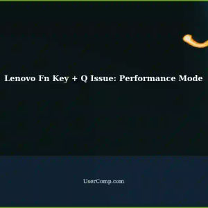 Fn Key + Q Not Working on Lenovo Laptop: Performance Mode Solution