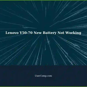 Lenovo Y50-70 Won't Start with New Battery