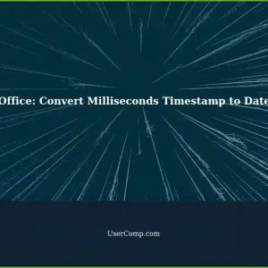 Convert Milliseconds Timestamp to DateTime in LibreOffice: A Comprehensive Guide