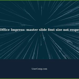 LibreOffice Impress: master slide font size not respected?