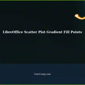 Customizing Colors of Individual Points in LibreOffice Scatter Plot with Gradient Fill