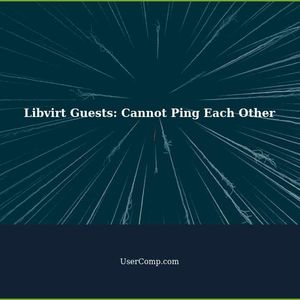 Libvirt Guests on Isolated Network Cannot Ping Each Other: Troubleshooting