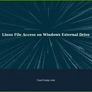 Accessing Linux Files on an External Drive Connected to Windows 10