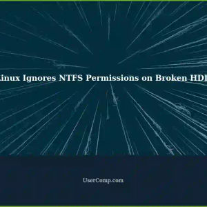 Linux Ignoring NTFS Permissions: A Permission Problem with Broken HDD