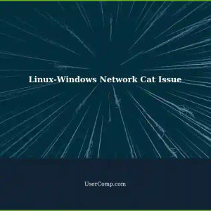 Troubleshooting Network Cat Communication Between Linux and Windows Computers
