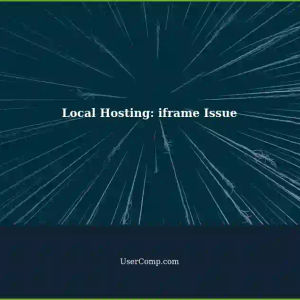 Local Hosting: Reproducing 3rd Party Software Issue with iframe