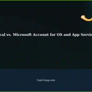 Local Account vs. Microsoft Account: Which one is signed in for OS and App Services?
