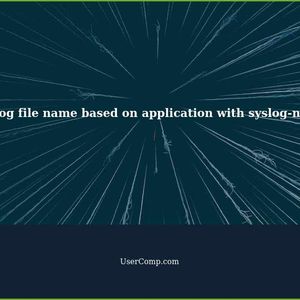 Log file name based on application with syslog-ng