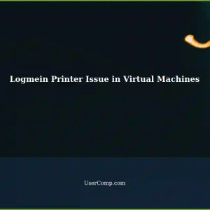 Possible Issue: Logmein Printer Window in Virtual Machines Running Remote PC