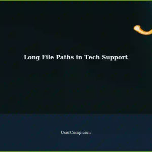 Preventing Long File Paths from Breaking Lines in Tech Support