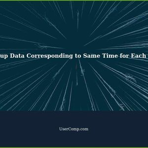 How to Lookup Data Corresponding to the Same Time for Each Date in Microsoft Excel 2019