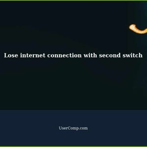 Lose internet connection if I plug into a second switch