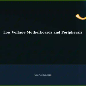 Low Voltage Standard Motherboards: Do Peripherals Still Require +/-12V?