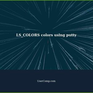 LS_COLORS colors using putty