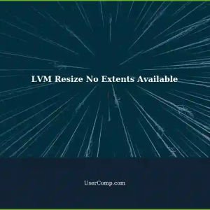 LVM Resize: Forgot Filesystem Check Shows No Extents Available