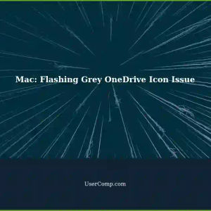 Flashing Grey OneDrive Icon Appeared on Mac Laptop: Interrupting Apps Activity - Can't Find Quit