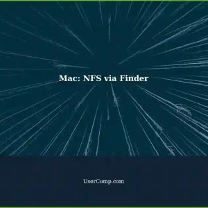 Connecting to NFS via Finder on a Mac: A Simple Guide
