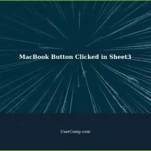 MacBook: Clicked Button in Sheet3, Check Value in G2