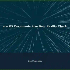 Tackling the macOS Documents Size Bug: A 40GB Report vs. Reality