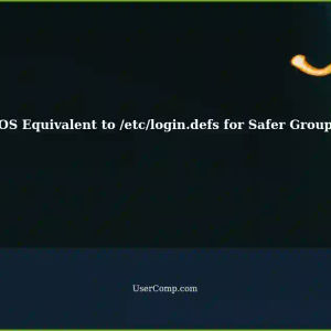 macOS Equivalent to /etc/login.defs for Safer Range Group ID Numbers