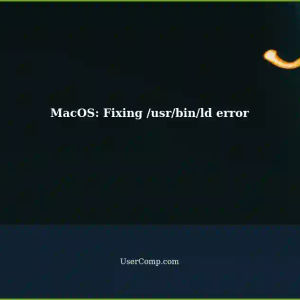 Resolving /usr/bin/ld: broken - error message in MacOS