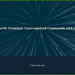 MacOS Terminal: Not Recognized Commands, Getting Back to Work with zsh