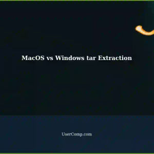Extracting tar Files on MacOS and Windows: A Comparison
