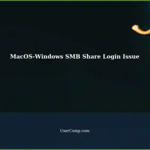 MacOS Computer Cannot Connect to Windows SMB Share: Requires Login