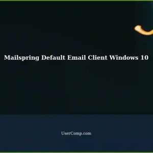 Setting Mailspring as Default Email Client in Windows 10