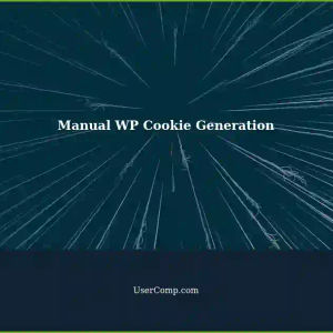 WordPress Cookies: Manual Generation in Newer Versions
