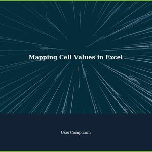 How to Map Cell Values in Microsoft Excel