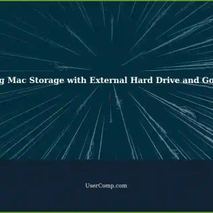 Maximizing Storage: Use External Hard Drive as Main Storage Device with Google Drive on MacBook