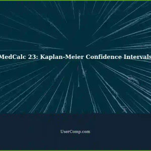 Setting Up Per-Lower 95% Confidence Interval Curves for Red Generating Kaplan-Meier Survival Graphs in MedCalc Version 23