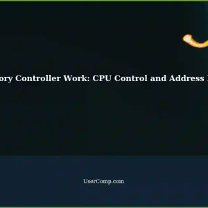 Understanding Memory Controller Work: CPU Control and Address Data Lines