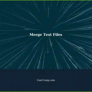 Merge Multiple Text Files: Command Line Solution