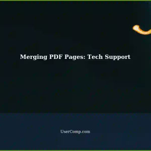 Merging Two PDF Pages: Electronic Document and Paper Page Spread in Tech Support