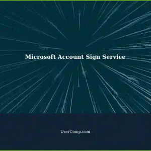 Removing a Microsoft Account from a Sign Service