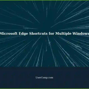 Creating Shortcuts for Multiple Microsoft Edge Windows