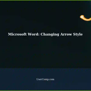 Changing Arrow Style in Microsoft Word: Wide Triangle instead of Default
