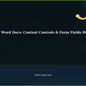 Troubleshooting Differences in Content Controls and Form Fields in Microsoft Word Documents