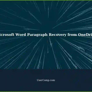 Recovering Deleted Paragraphs in Microsoft Word during OneDrive Syncing